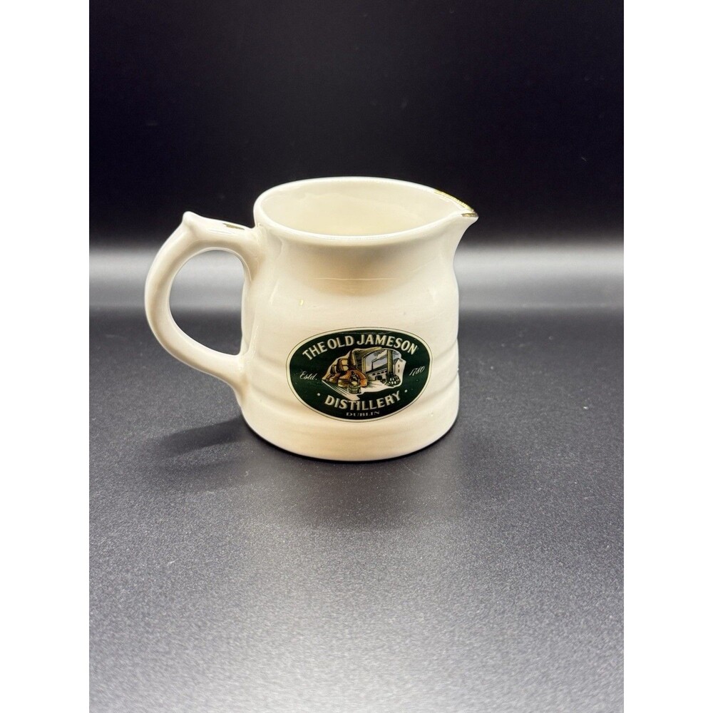 Vintage Jameson Irish Whiskey Small Ceramic Cocktail Pitcher Rare Jug Barware